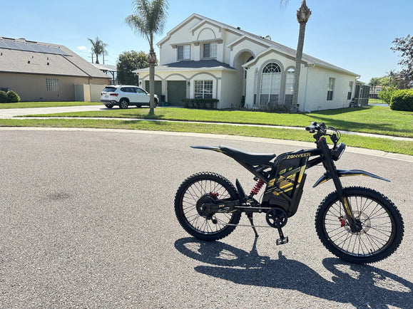 Zonveer ZX3 electric dirt bike ready for a post-ride mud cleanup checklist
