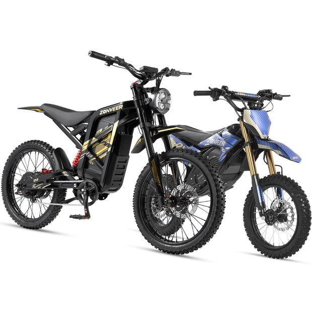 Zonveer Electric Dirt Bike Combo DX1+ZX3