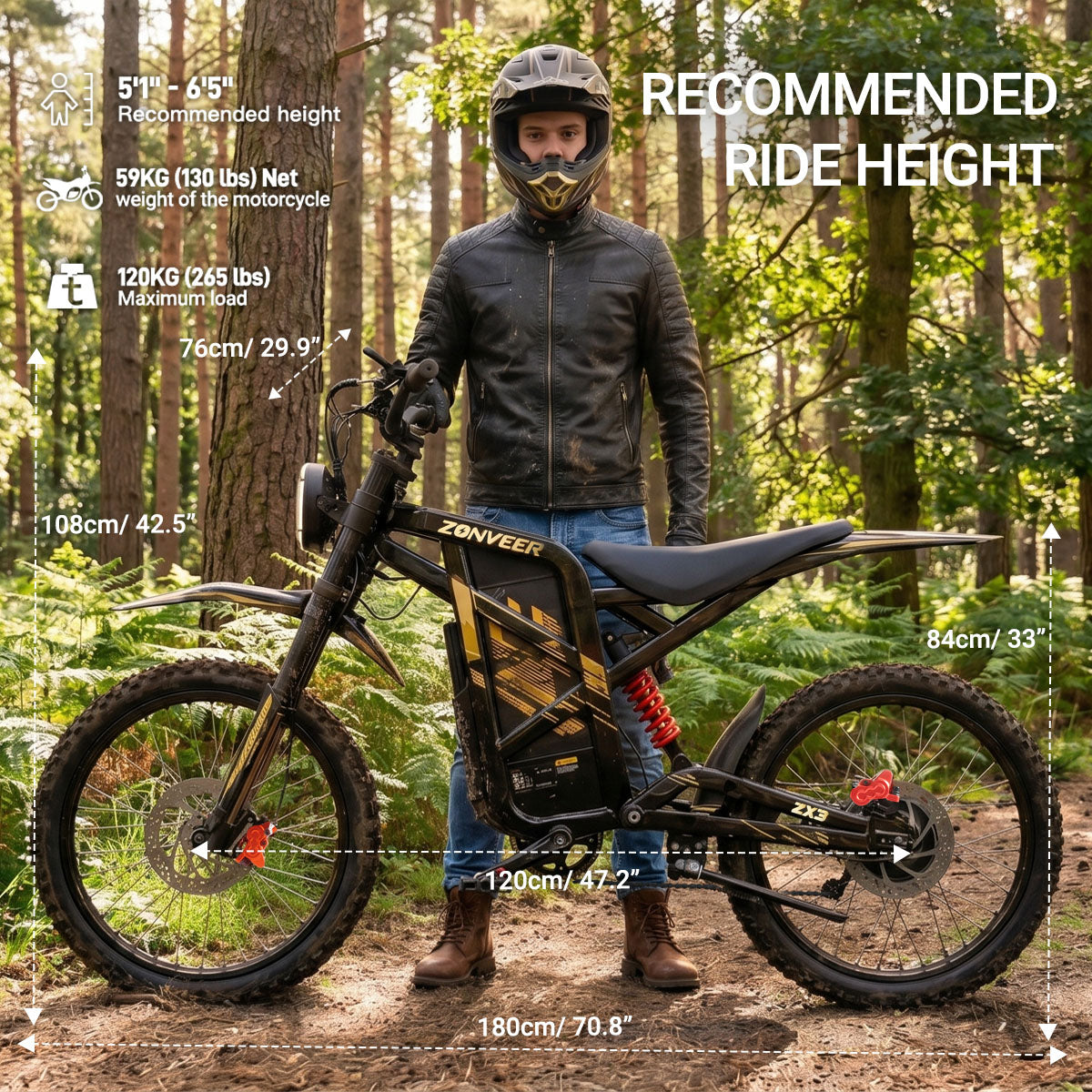 Zonveer ZX3 Electric Dirt Bike