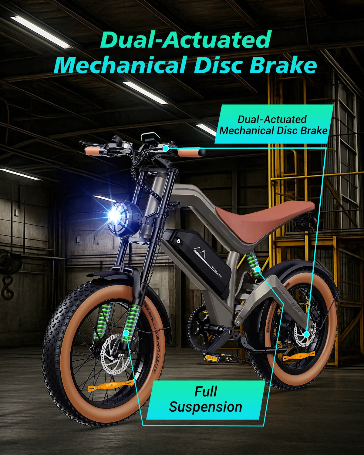 Zonveer  M20 All-Terrain Long-Range Electric Bike