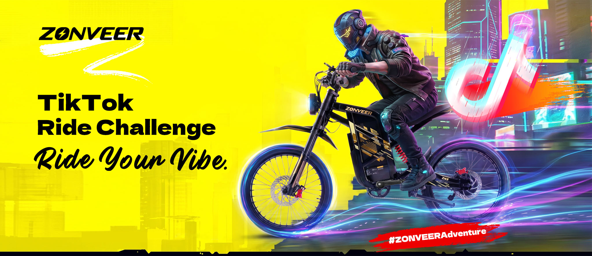 ZONVEER electric dirt bike rider